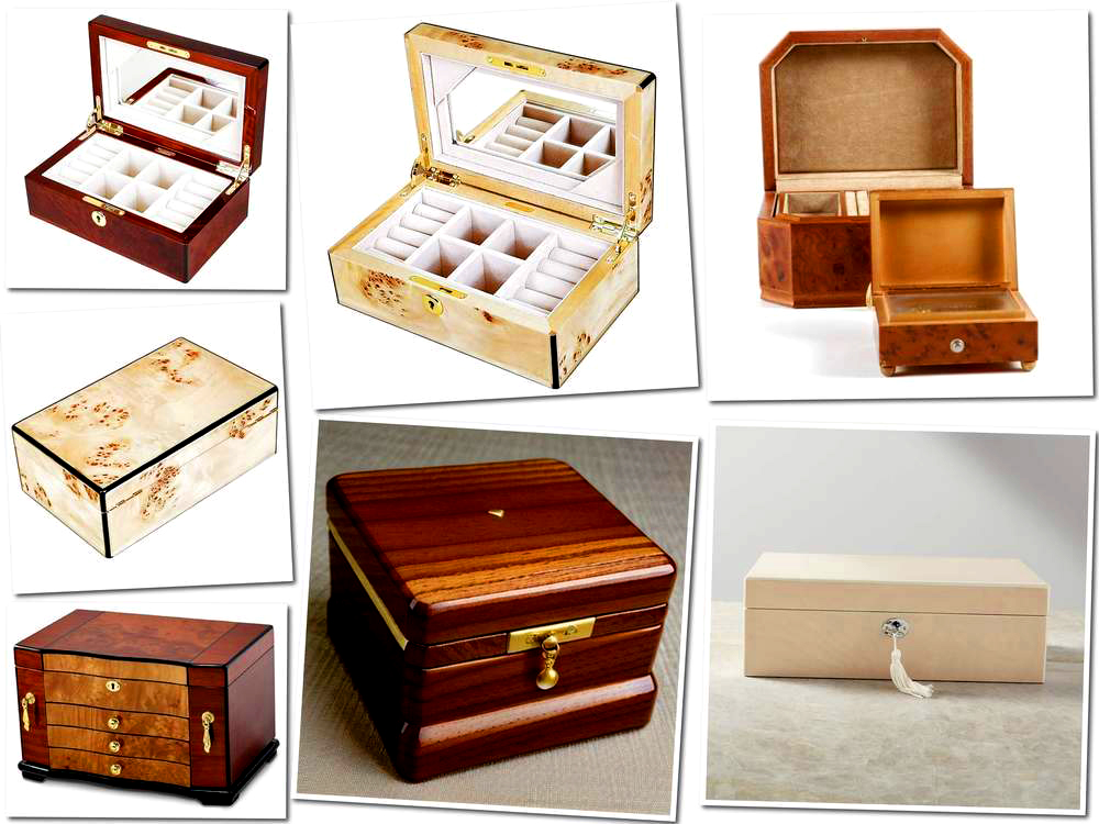 burled wood jewelry box