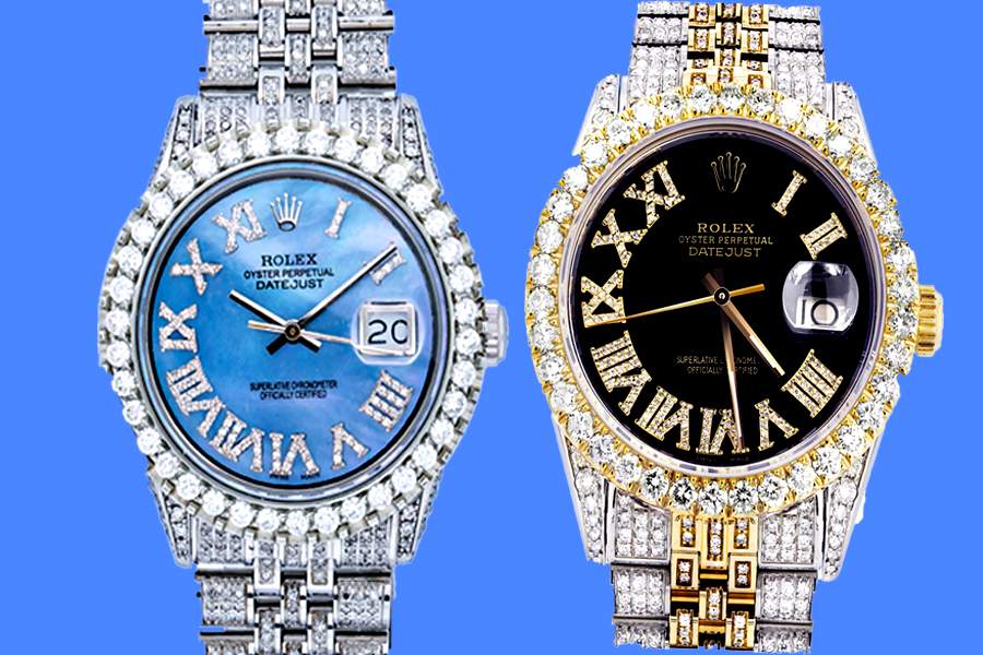 Best Classic Rolex Datejust Iced Out Watch